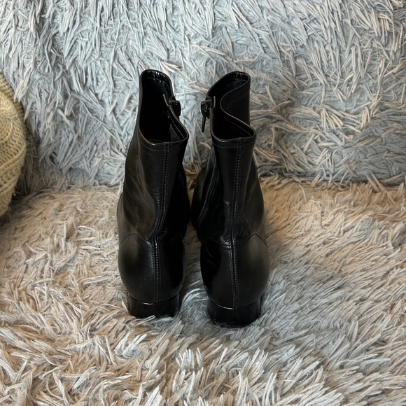 Mango Black Ankle Boots Booties EU 39 US 8 - Picture 5 of 6